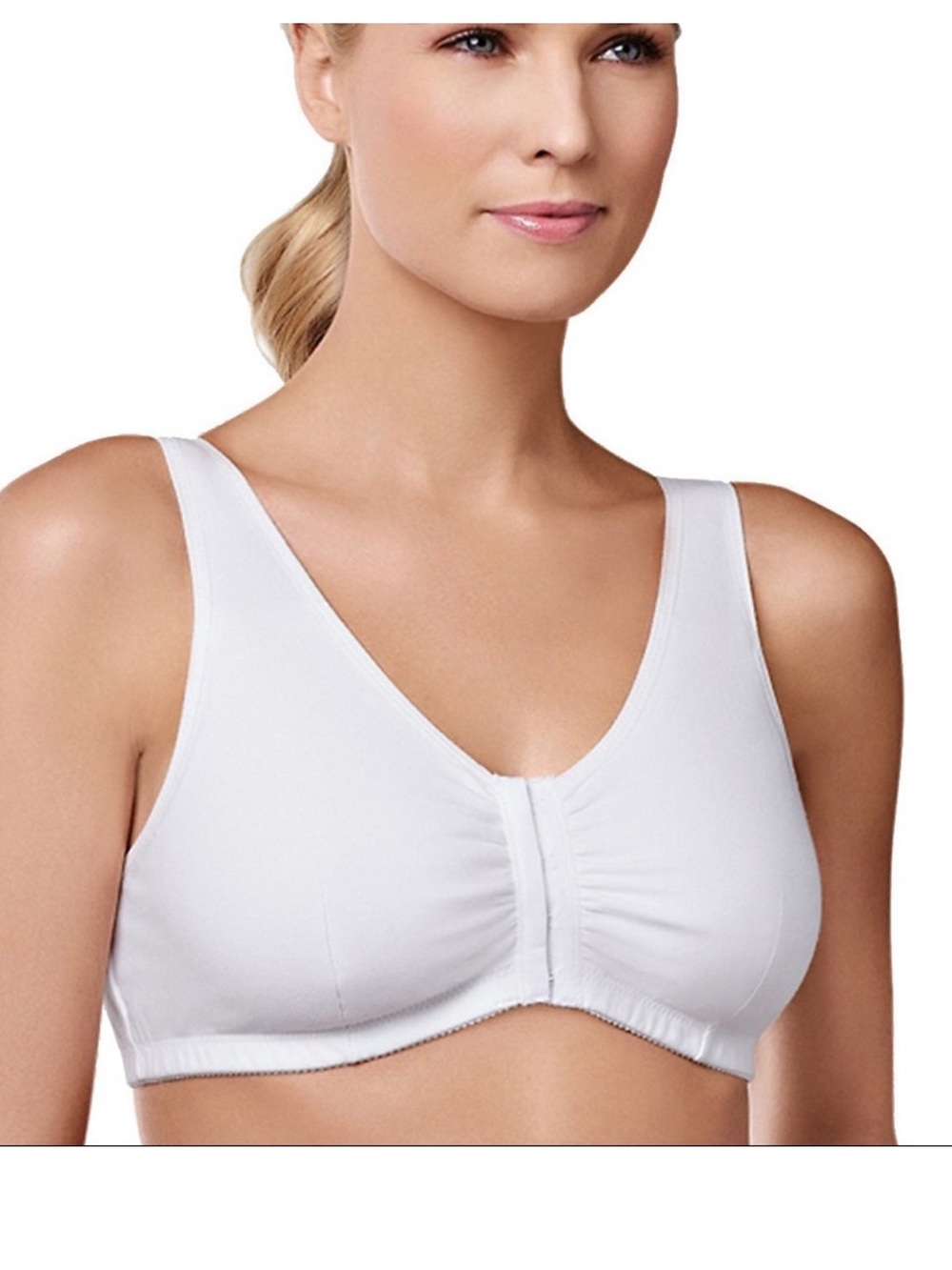 Amoena Frances wire-free front closure bra size Small NEW